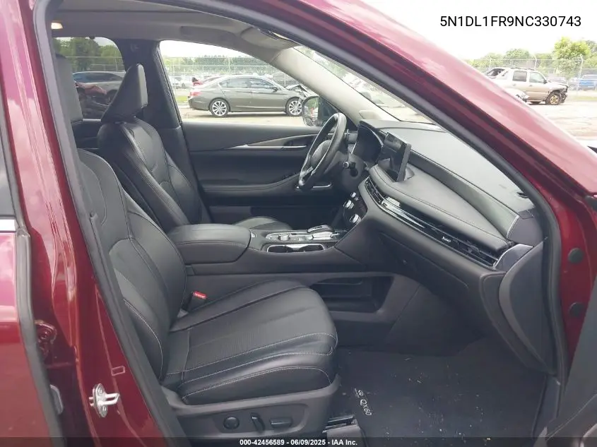 2022 Infiniti Qx60 Luxe VIN: 5N1DL1FR9NC330743 Lot: 42456589