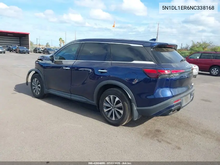 2022 Infiniti Qx60 Pure VIN: 5N1DL1ER6NC338168 Lot: 42804699