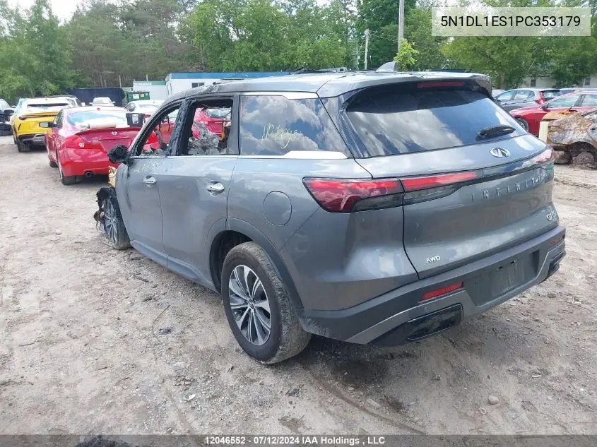2023 Infiniti Qx60 VIN: 5N1DL1ES1PC353179 Lot: 12046552