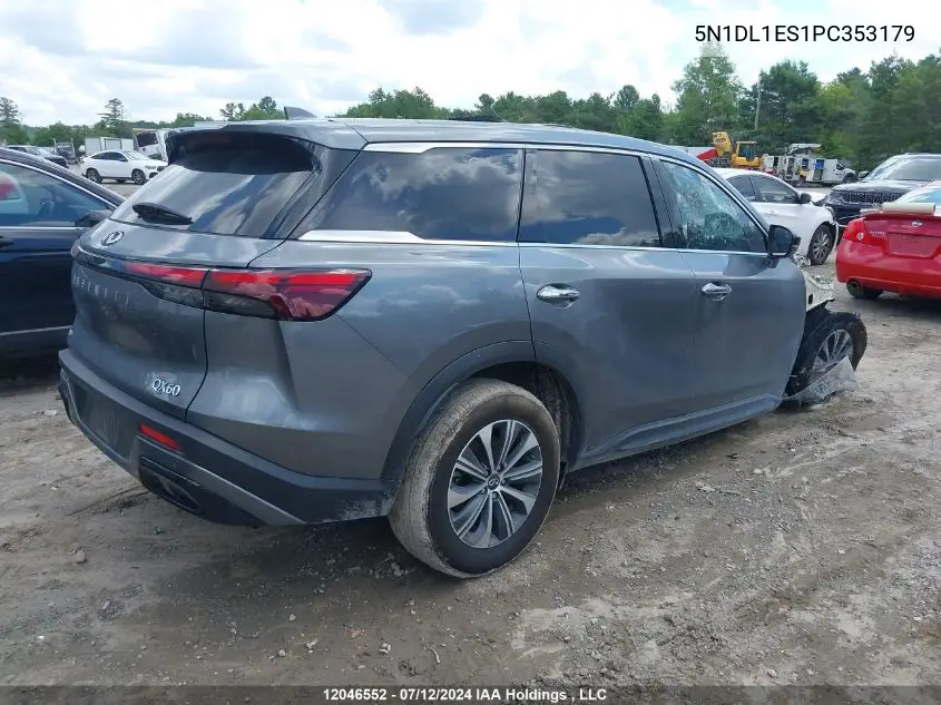 2023 Infiniti Qx60 VIN: 5N1DL1ES1PC353179 Lot: 12046552