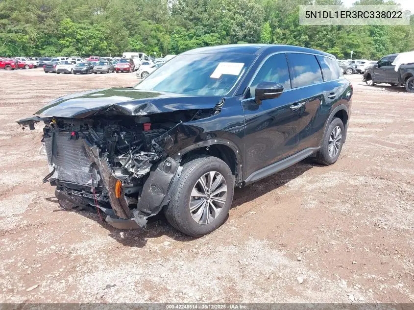 2024 Infiniti Qx60 Pure VIN: 5N1DL1ER3RC338022 Lot: 42248514