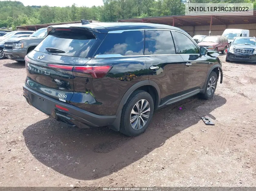 2024 Infiniti Qx60 Pure VIN: 5N1DL1ER3RC338022 Lot: 42248514