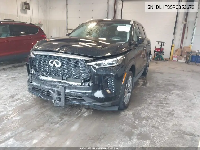 2024 Infiniti Qx60 Luxe Awd VIN: 5N1DL1FS5RC353672 Lot: 42257299