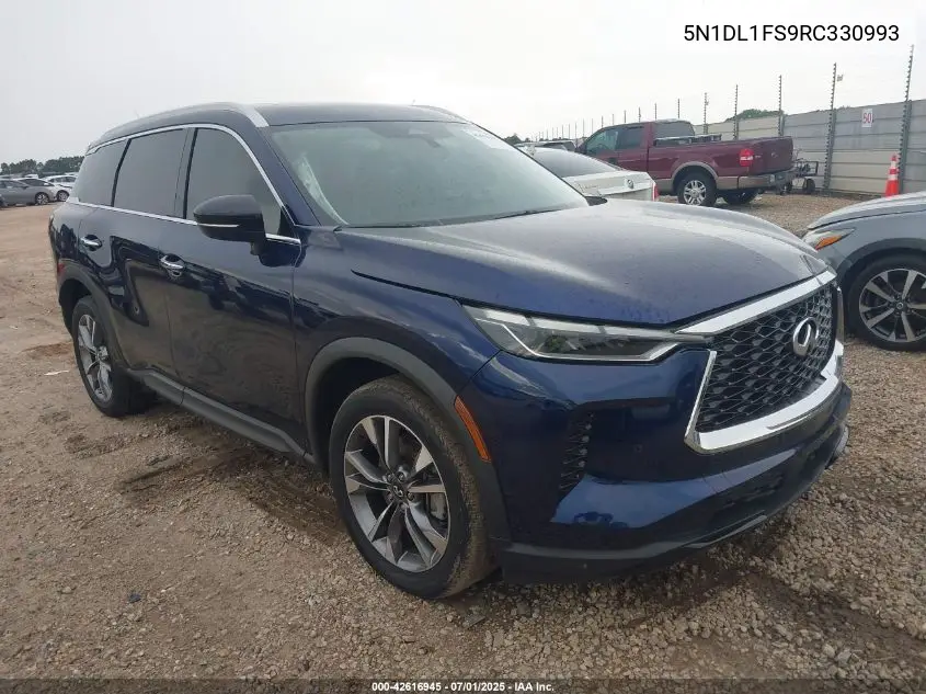 2024 Infiniti Qx60 Luxe Awd VIN: 5N1DL1FS9RC330993 Lot: 42616945