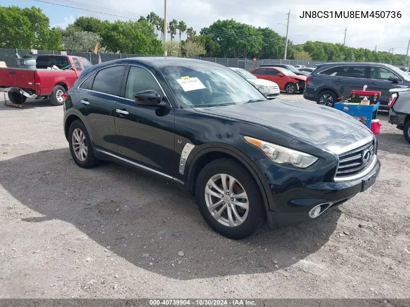 2014 Infiniti Qx70 VIN: JN8CS1MU8EM450736 Lot: 42282794