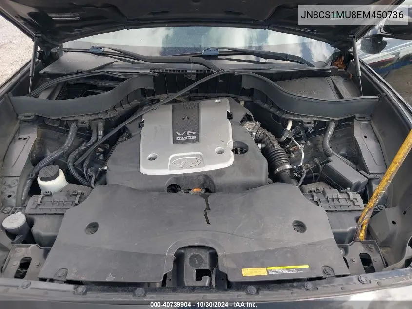 2014 Infiniti Qx70 VIN: JN8CS1MU8EM450736 Lot: 42282794