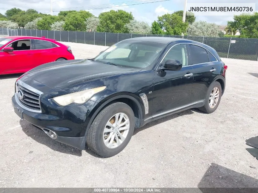 2014 Infiniti Qx70 VIN: JN8CS1MU8EM450736 Lot: 42282794