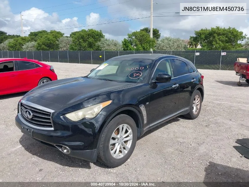 2014 Infiniti Qx70 VIN: JN8CS1MU8EM450736 Lot: 42282794