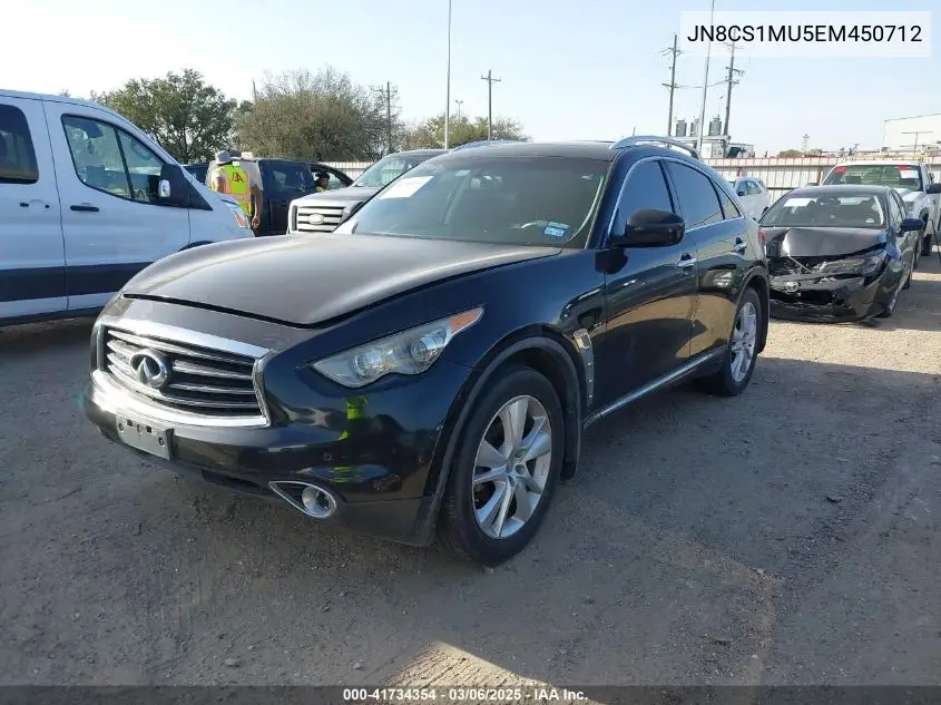 2014 Infiniti Qx70 VIN: JN8CS1MU5EM450712 Lot: 41734354