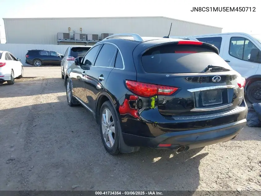 2014 Infiniti Qx70 VIN: JN8CS1MU5EM450712 Lot: 41734354