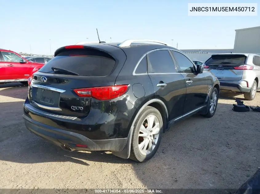 2014 Infiniti Qx70 VIN: JN8CS1MU5EM450712 Lot: 41734354