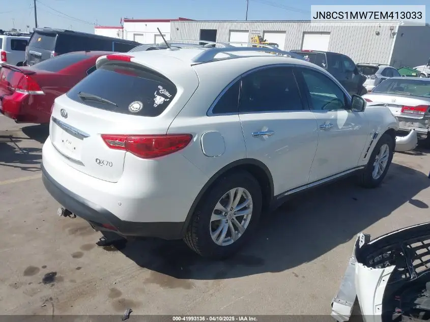 2014 Infiniti Qx70 VIN: JN8CS1MW7EM413033 Lot: 41993136