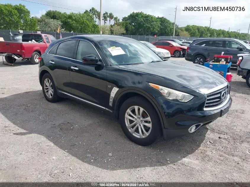 2014 Infiniti Qx70 VIN: JN8CS1MU8EM450736 Lot: 42282794