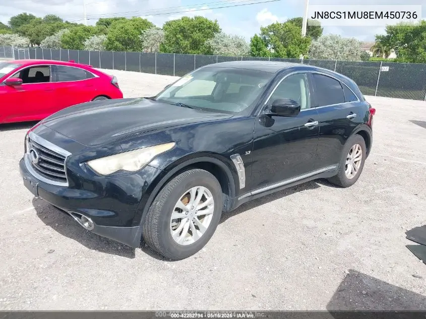 2014 Infiniti Qx70 VIN: JN8CS1MU8EM450736 Lot: 42282794