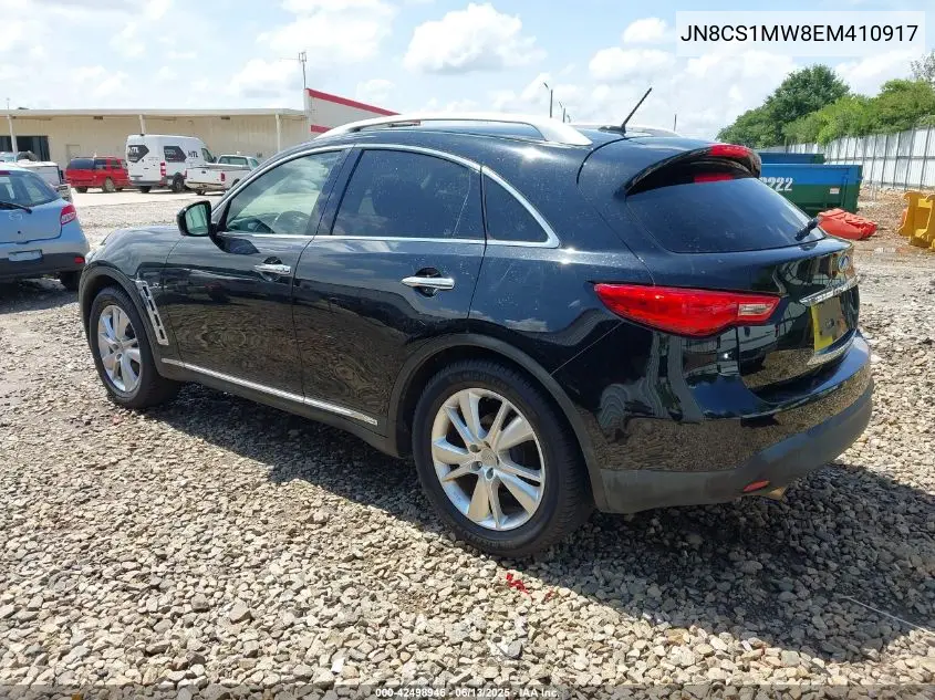 2014 Infiniti Qx70 VIN: JN8CS1MW8EM410917 Lot: 42498946