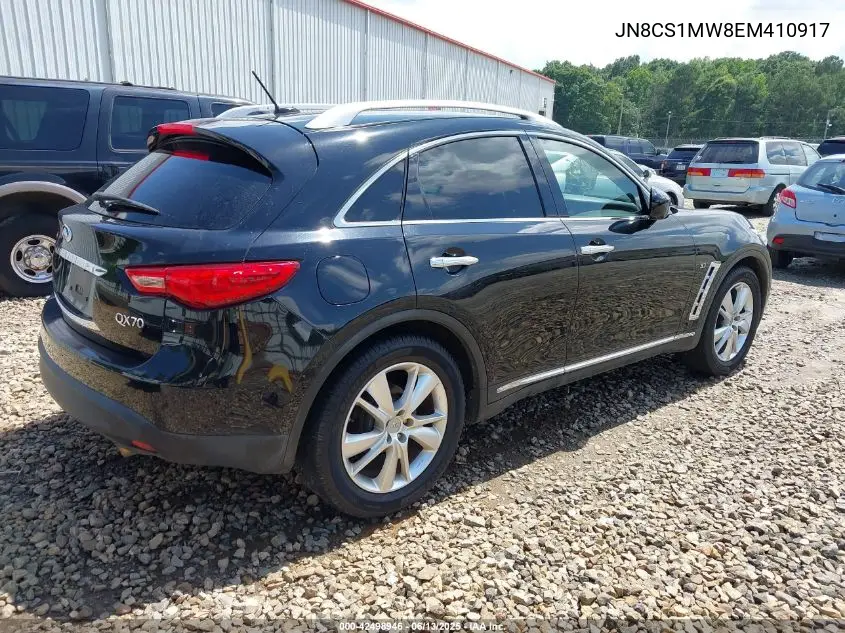 2014 Infiniti Qx70 VIN: JN8CS1MW8EM410917 Lot: 42498946