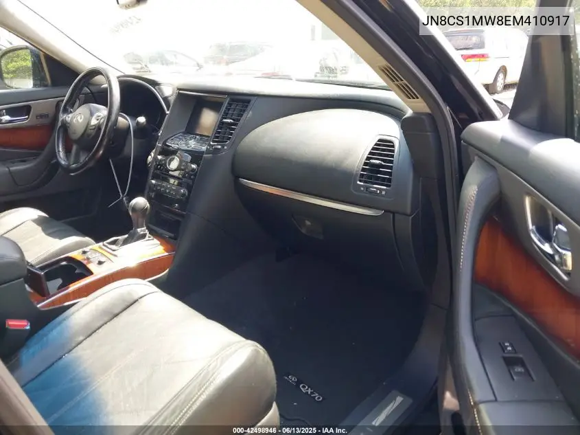 2014 Infiniti Qx70 VIN: JN8CS1MW8EM410917 Lot: 42498946
