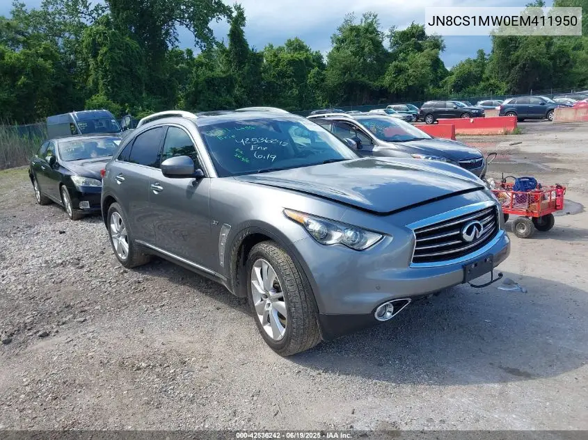 2014 Infiniti Qx70 VIN: JN8CS1MW0EM411950 Lot: 42536242