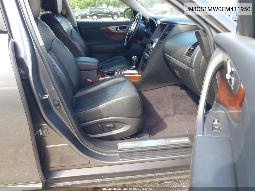 2014 Infiniti Qx70 VIN: JN8CS1MW0EM411950 Lot: 42536242