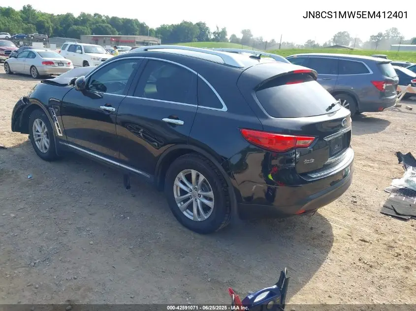 2014 Infiniti Qx70 VIN: JN8CS1MW5EM412401 Lot: 42591071
