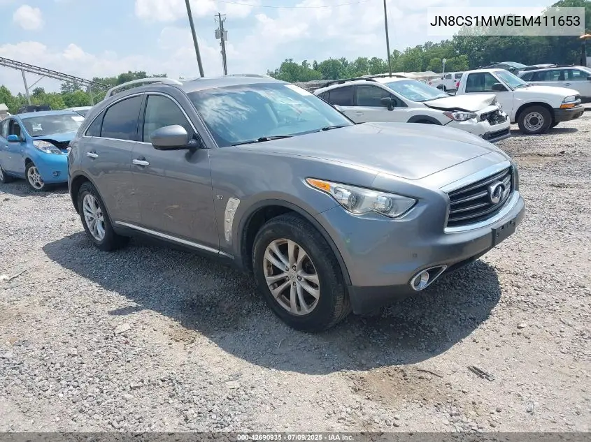2014 Infiniti Qx70 VIN: JN8CS1MW5EM411653 Lot: 42690935