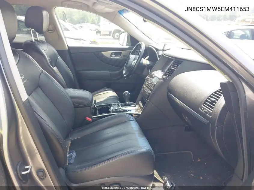 2014 Infiniti Qx70 VIN: JN8CS1MW5EM411653 Lot: 42690935