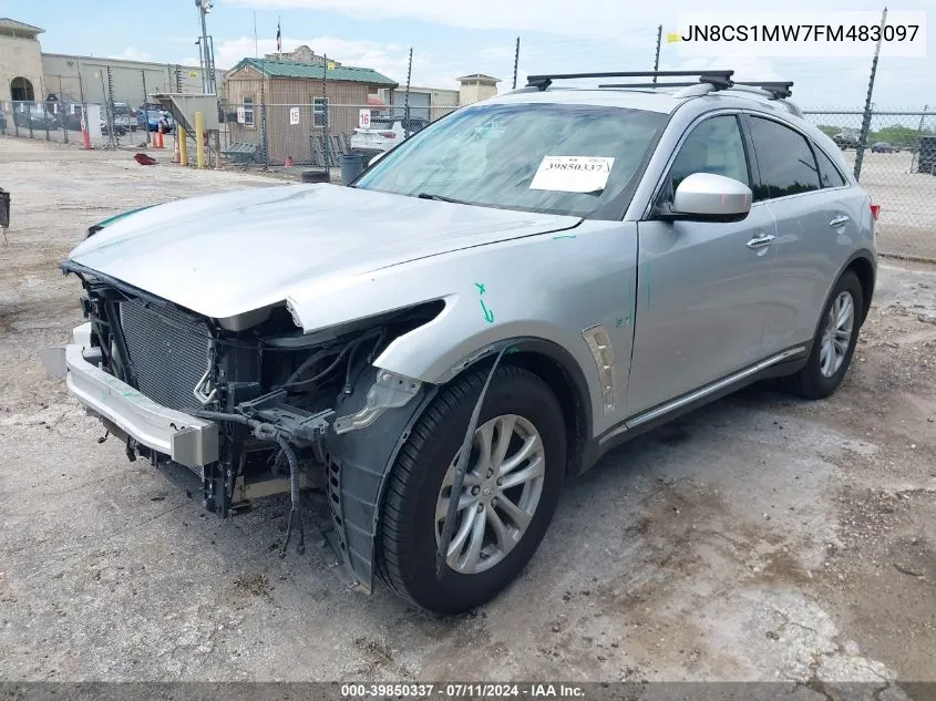 2015 Infiniti Qx70 VIN: JN8CS1MW7FM483097 Lot: 39850337
