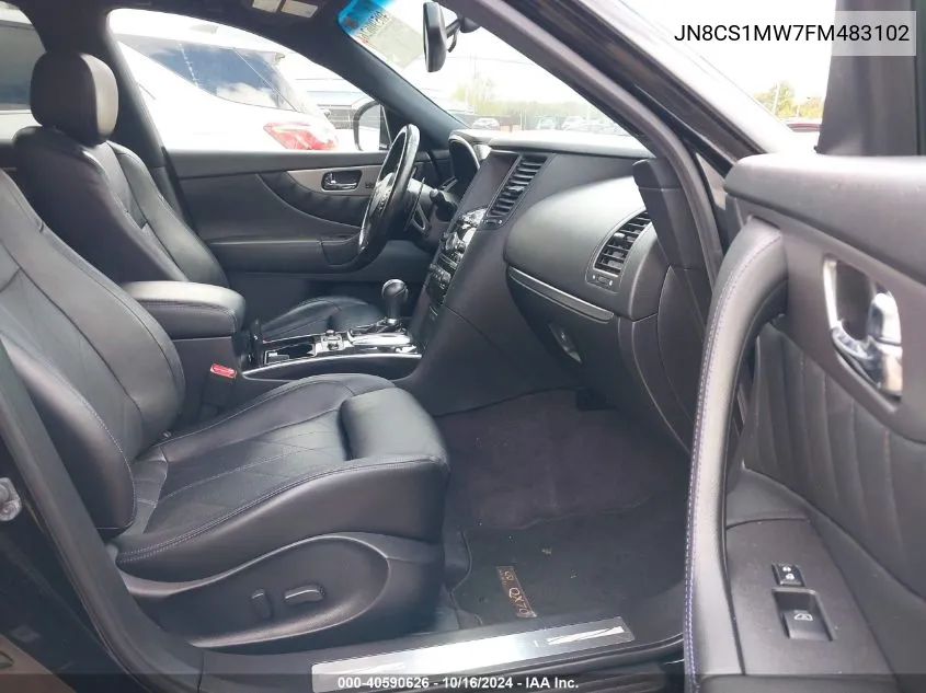 2015 Infiniti Qx70 VIN: JN8CS1MW7FM483102 Lot: 40590626