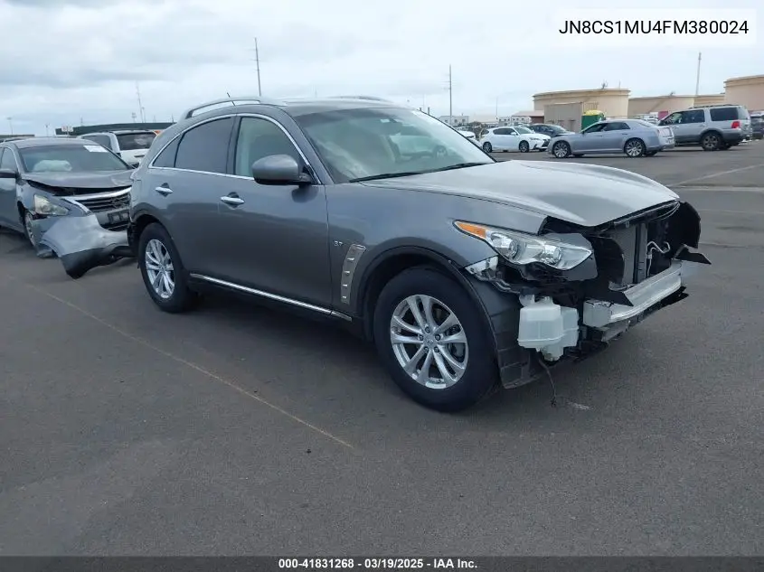 2015 Infiniti Qx70 VIN: JN8CS1MU4FM380024 Lot: 41831268