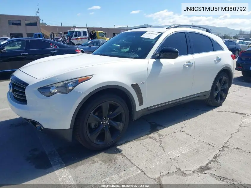 2015 Infiniti Qx70 VIN: JN8CS1MU5FM380792 Lot: 41946084