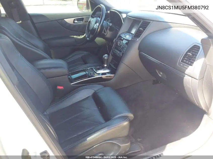 2015 Infiniti Qx70 VIN: JN8CS1MU5FM380792 Lot: 41946084