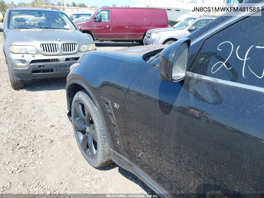 2015 Infiniti Qx70 VIN: JN8CS1MWXFM481585 Lot: 42102964