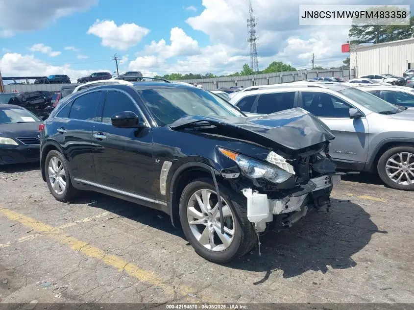 2015 Infiniti Qx70 VIN: JN8CS1MW9FM483358 Lot: 42194570