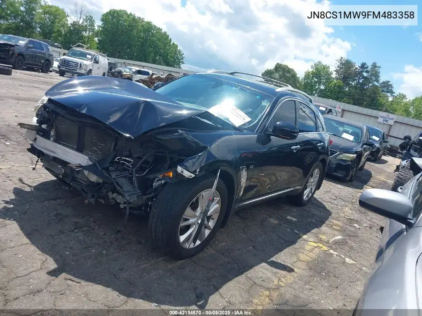2015 Infiniti Qx70 VIN: JN8CS1MW9FM483358 Lot: 42194570