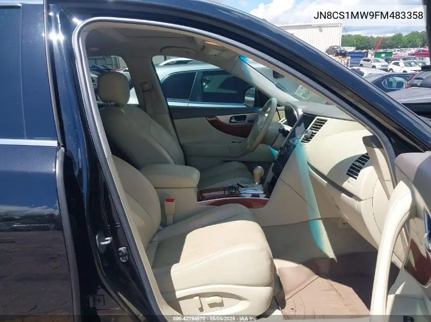 2015 Infiniti Qx70 VIN: JN8CS1MW9FM483358 Lot: 42194570