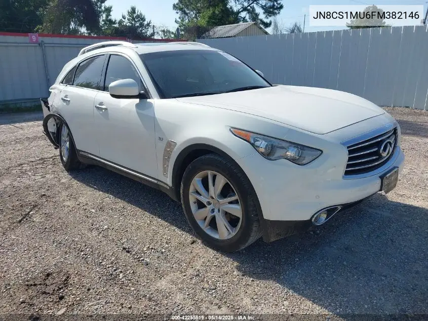 2015 Infiniti Qx70 VIN: JN8CS1MU6FM382146 Lot: 42255519