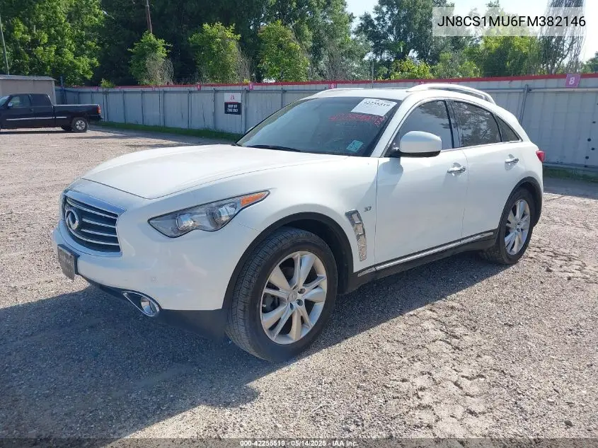 2015 Infiniti Qx70 VIN: JN8CS1MU6FM382146 Lot: 42255519