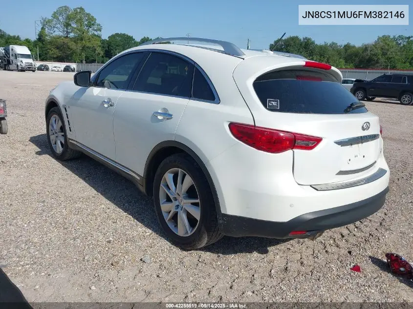 2015 Infiniti Qx70 VIN: JN8CS1MU6FM382146 Lot: 42255519