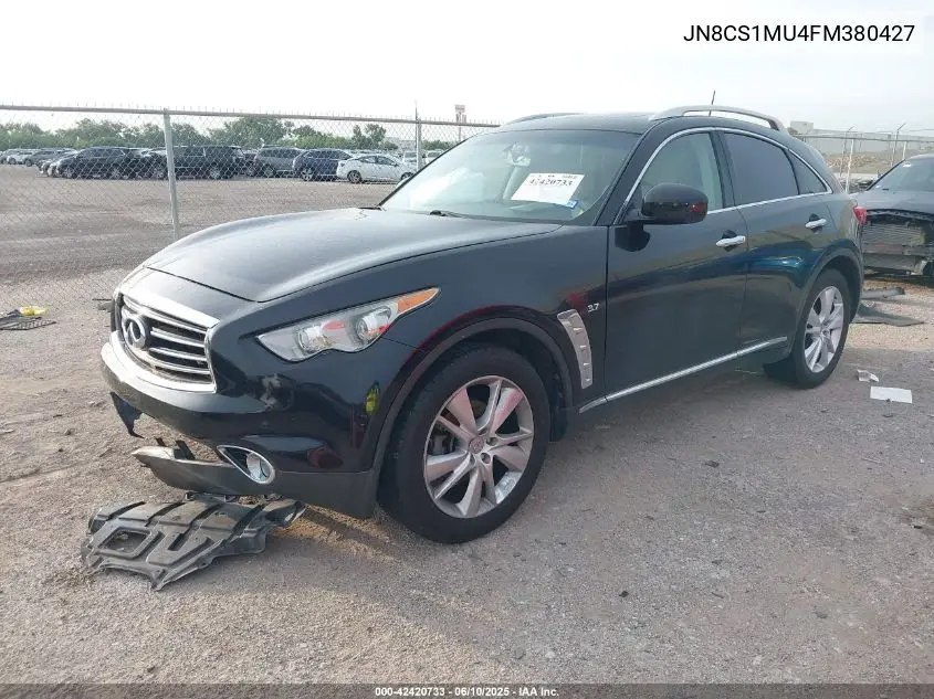 2015 Infiniti Qx70 VIN: JN8CS1MU4FM380427 Lot: 42420733