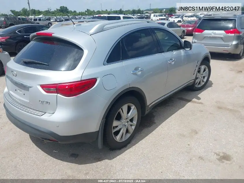 2015 Infiniti Qx70 VIN: JN8CS1MW9FM482047 Lot: 42715841