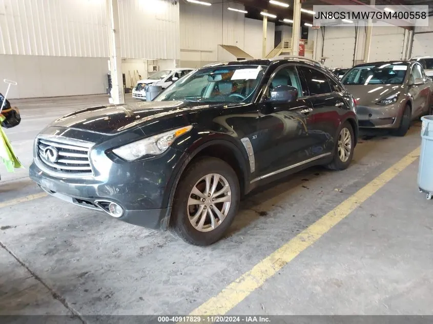 2016 Infiniti Qx70 VIN: JN8CS1MW7GM400558 Lot: 40917829