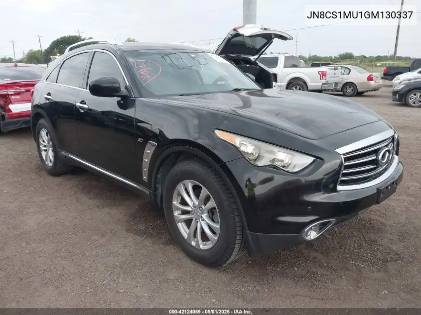2016 Infiniti Qx70 VIN: JN8CS1MU1GM130337 Lot: 42124059