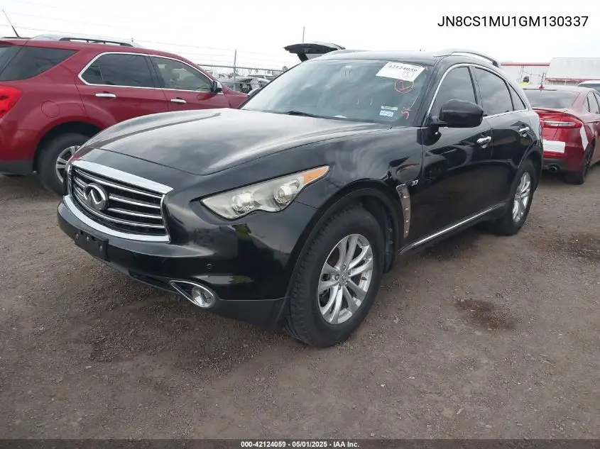 2016 Infiniti Qx70 VIN: JN8CS1MU1GM130337 Lot: 42124059