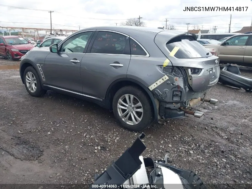 2017 Infiniti Qx70 VIN: JN8CS1MW7HM414817 Lot: 40914063