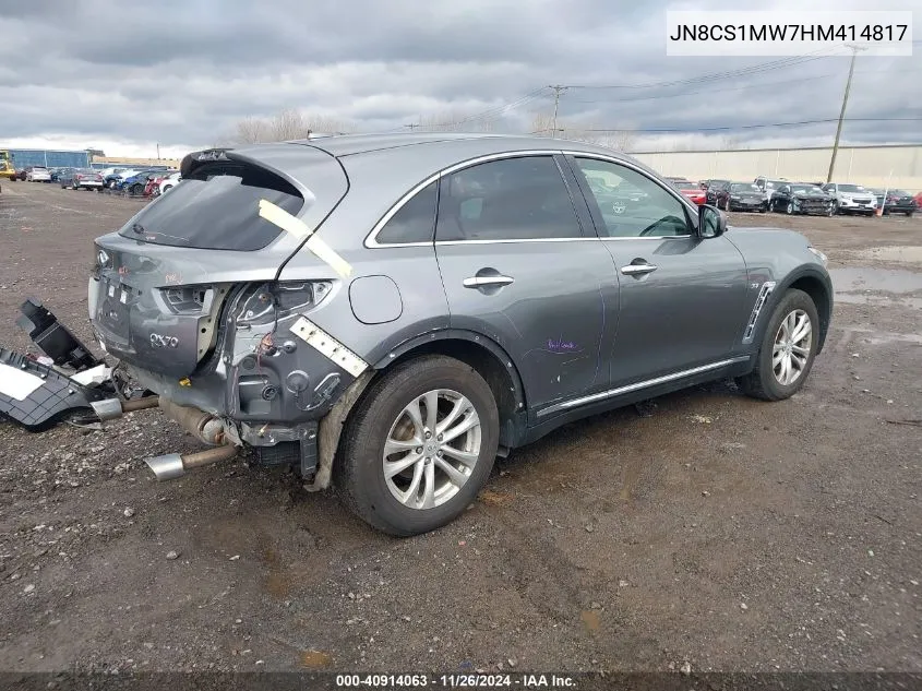 2017 Infiniti Qx70 VIN: JN8CS1MW7HM414817 Lot: 40914063