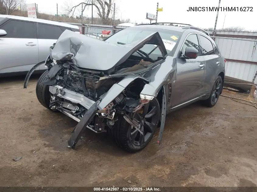 2017 Infiniti Qx70 VIN: JN8CS1MW1HM416272 Lot: 41542987