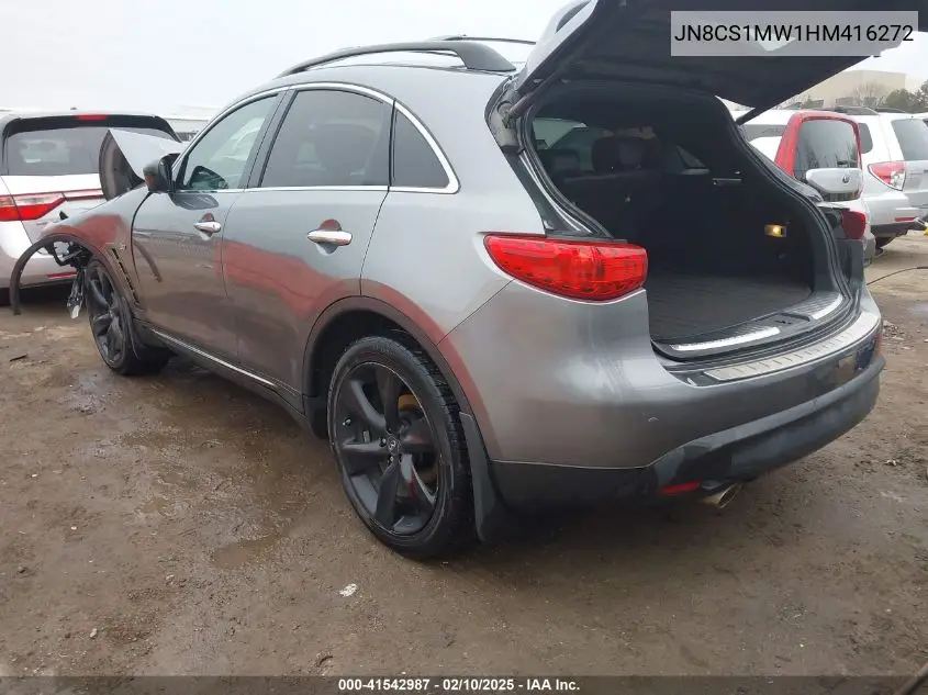 2017 Infiniti Qx70 VIN: JN8CS1MW1HM416272 Lot: 41542987