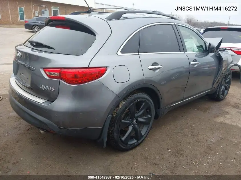 2017 Infiniti Qx70 VIN: JN8CS1MW1HM416272 Lot: 41542987