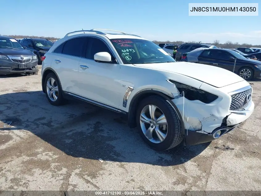 2017 Infiniti Qx70 VIN: JN8CS1MU0HM143050 Lot: 41712100