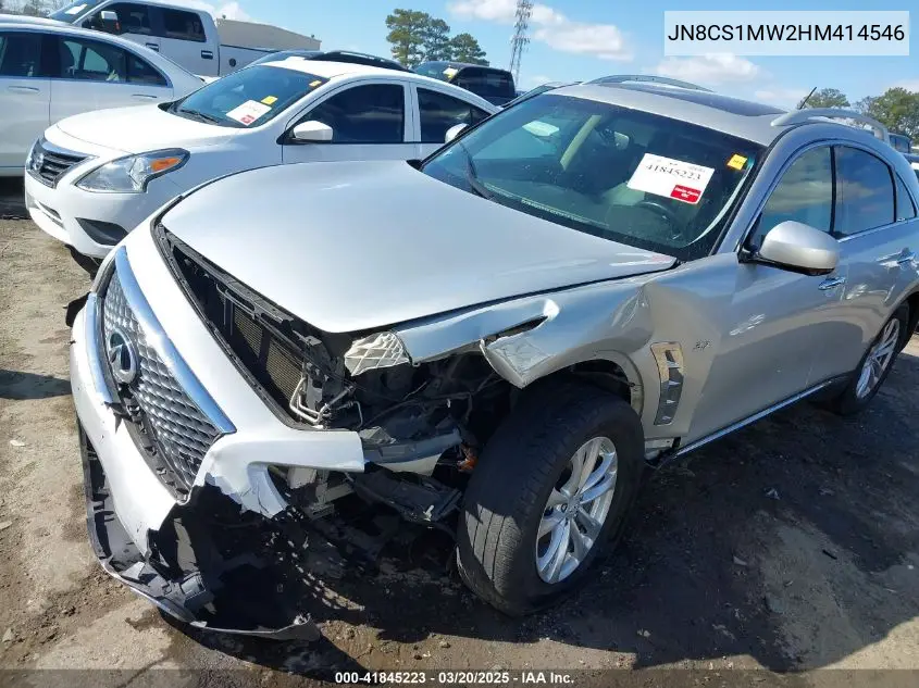 2017 Infiniti Qx70 VIN: JN8CS1MW2HM414546 Lot: 41845223